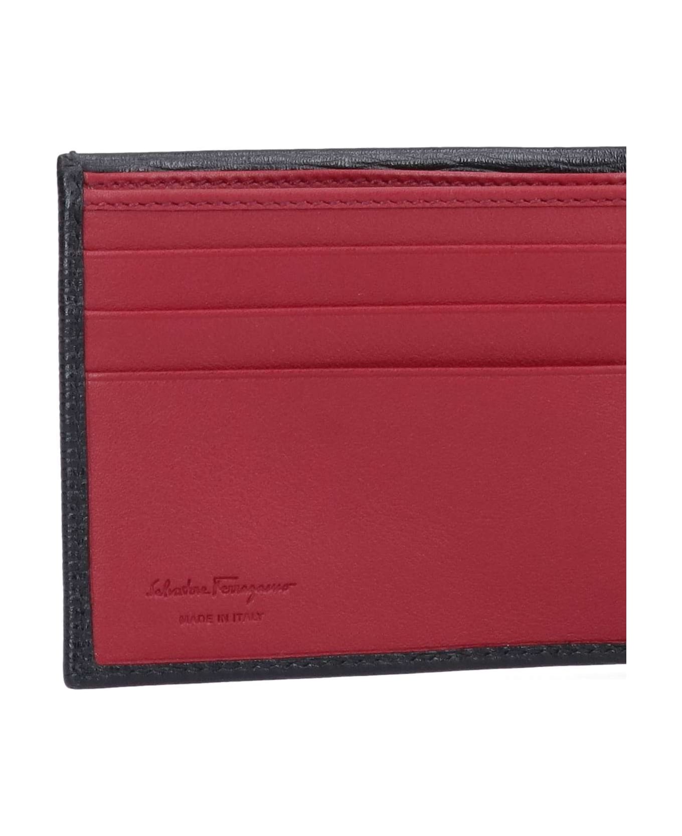 Ferragamo 
gancini
 Bicolor Wallet - Black  