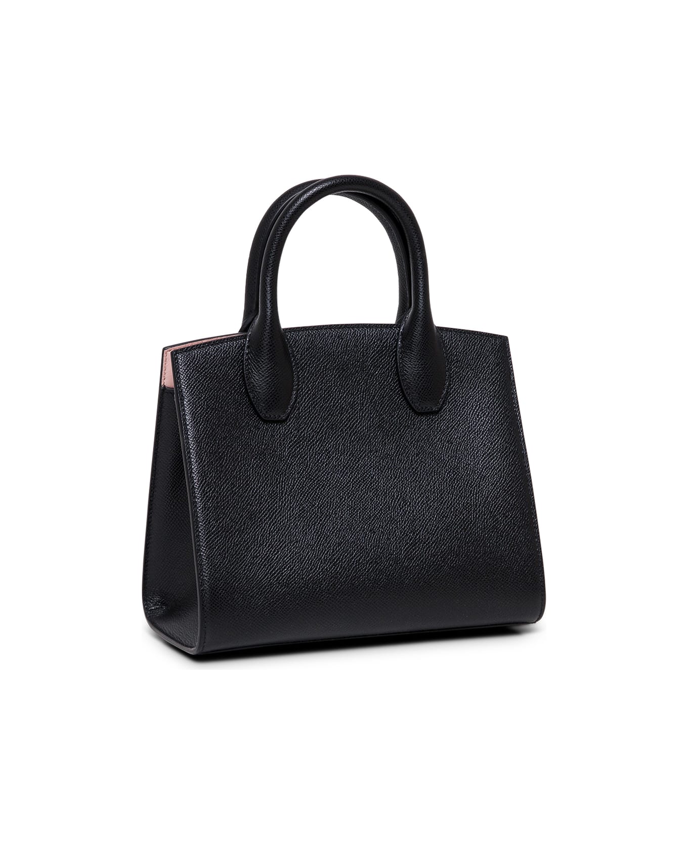 Ferragamo Studio Box Black Leather Handbag - Black
