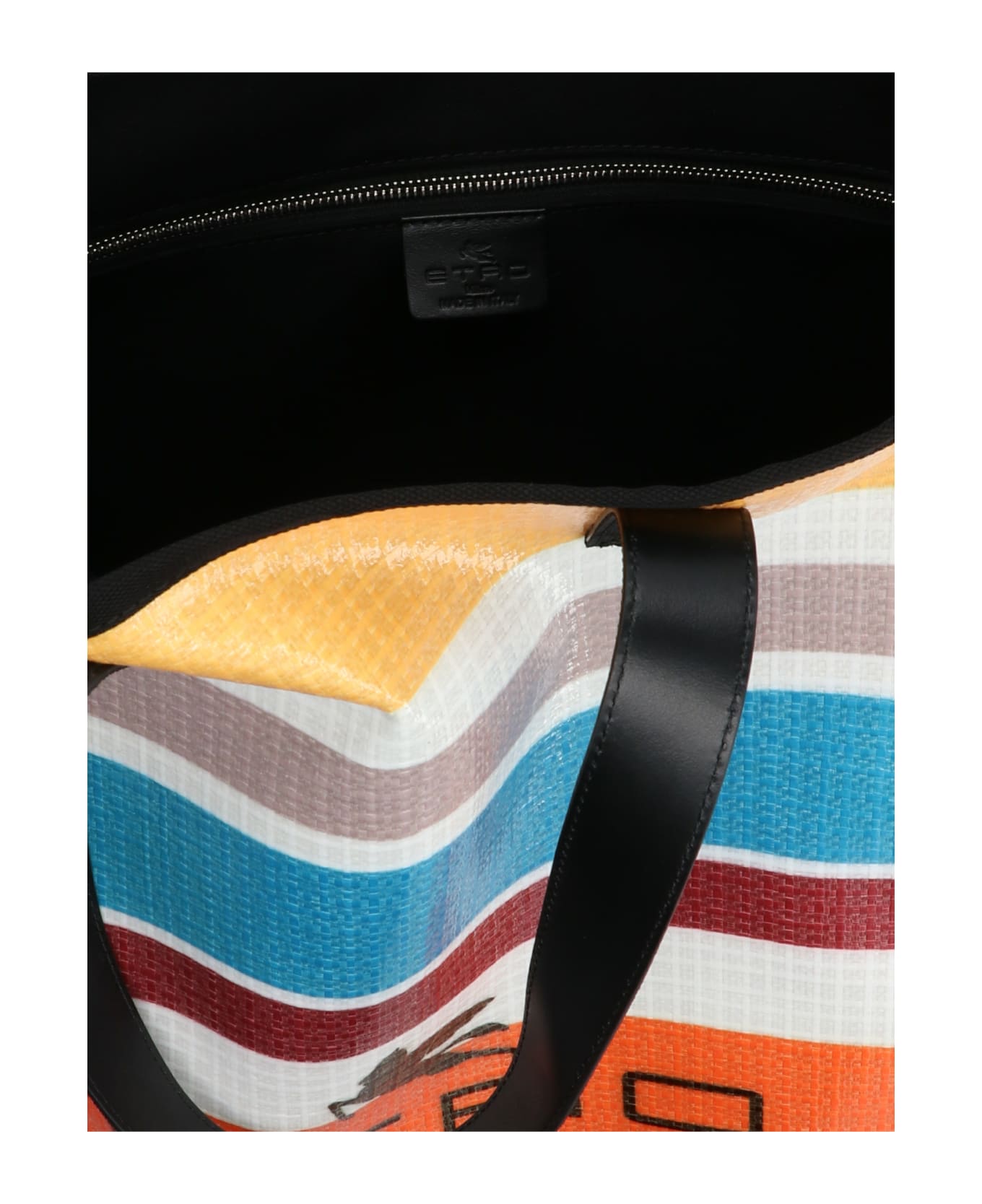 Etro Striped Multicoloured Shopping Bag - MULTICOLORE