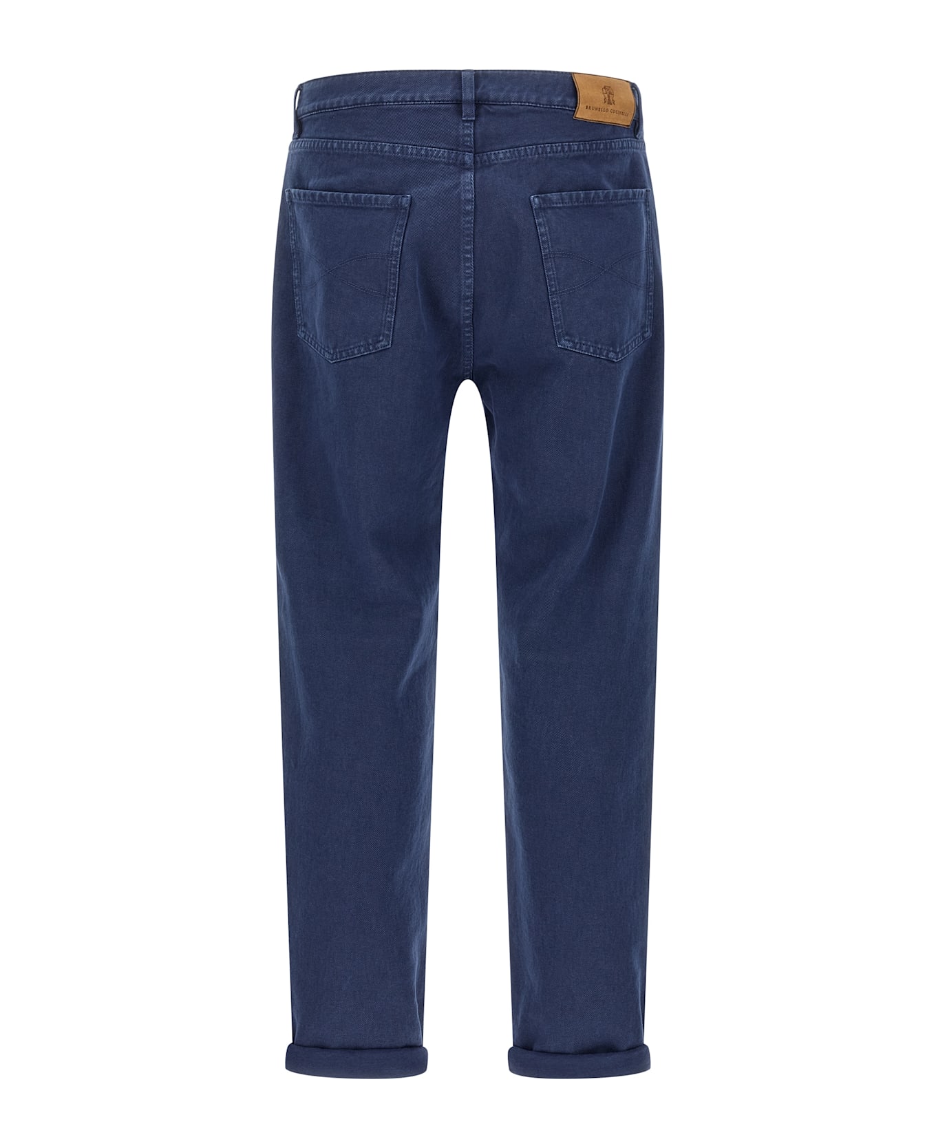 Brunello Cucinelli Garment-dyed Denim Jeans - Blue