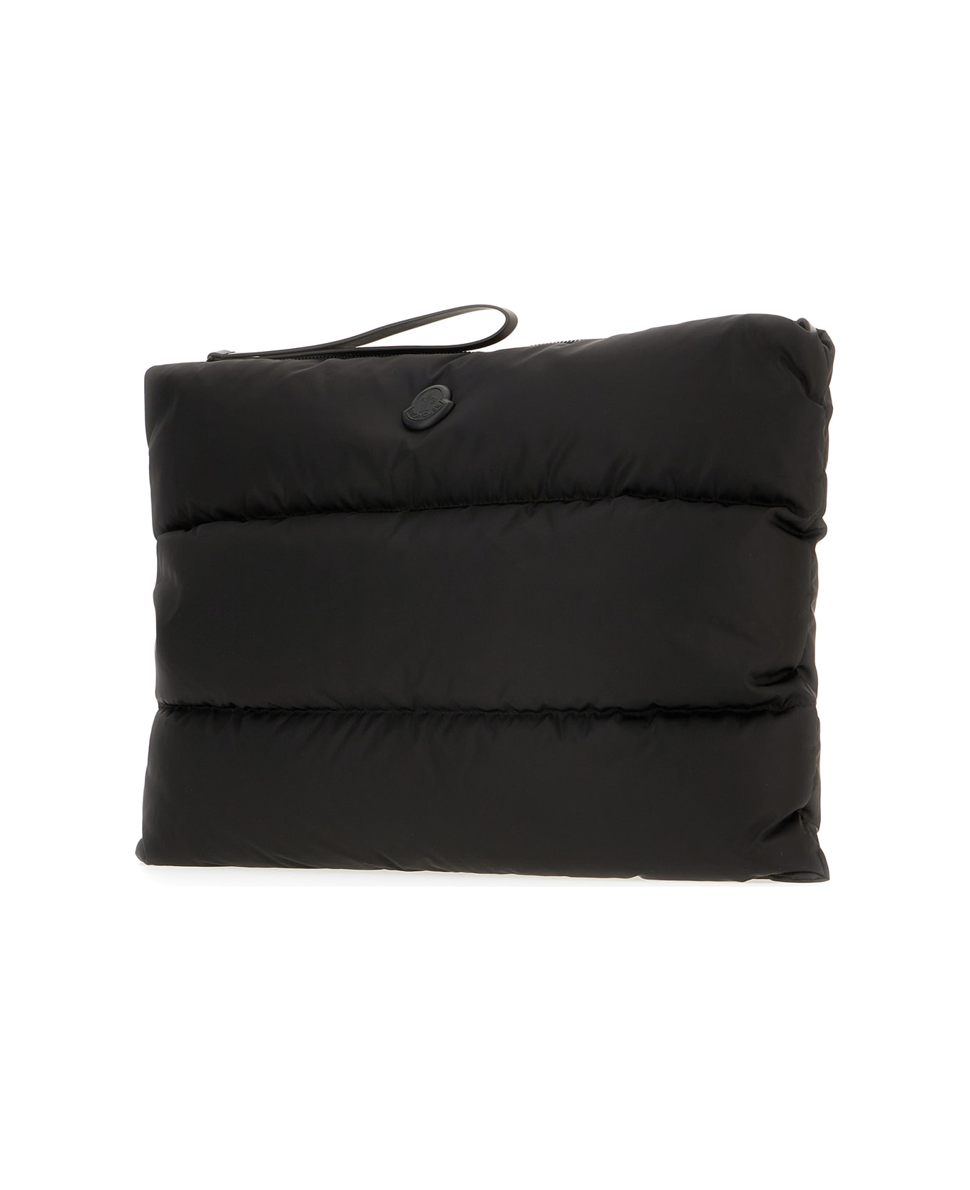 Moncler Black Nylon Caradoc Clutch - BLACK