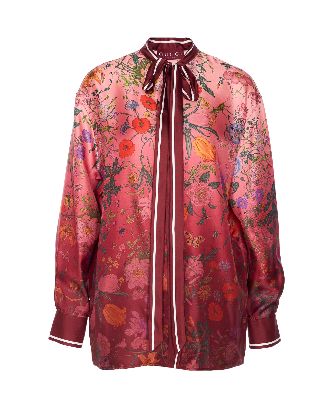 Gucci Flora Gucci Print Shirt - Pink