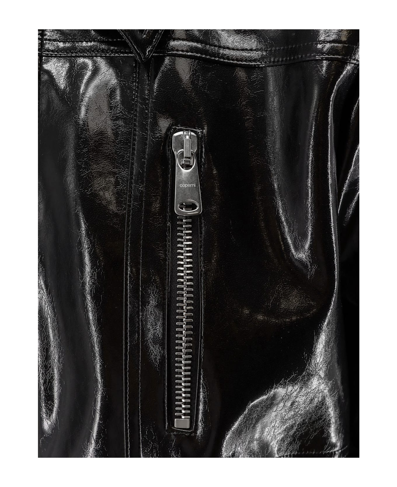 Coperni Cactus Jacket In Organic Polyurethane - Black