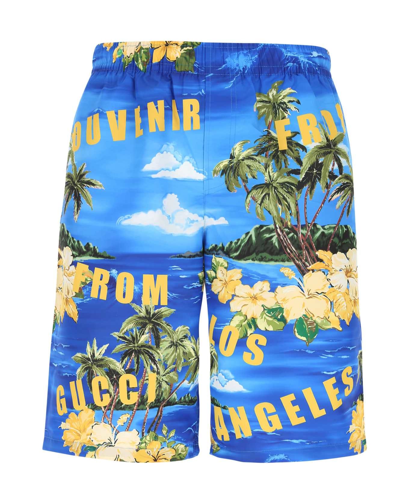 Gucci Printed Polyester Swimming Shorts - 4464 水着