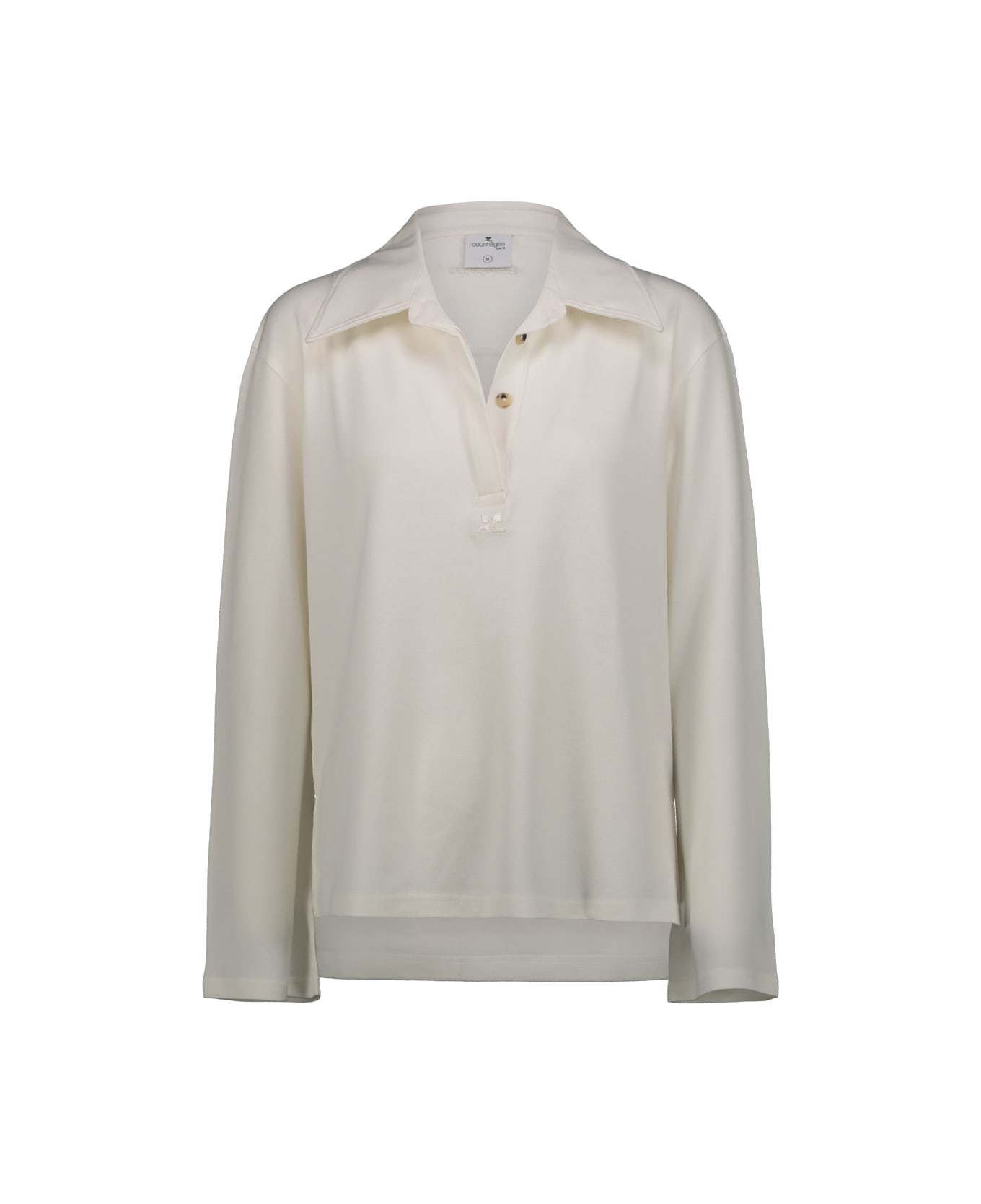Courrèges Piqué Polo Shirt - Off White