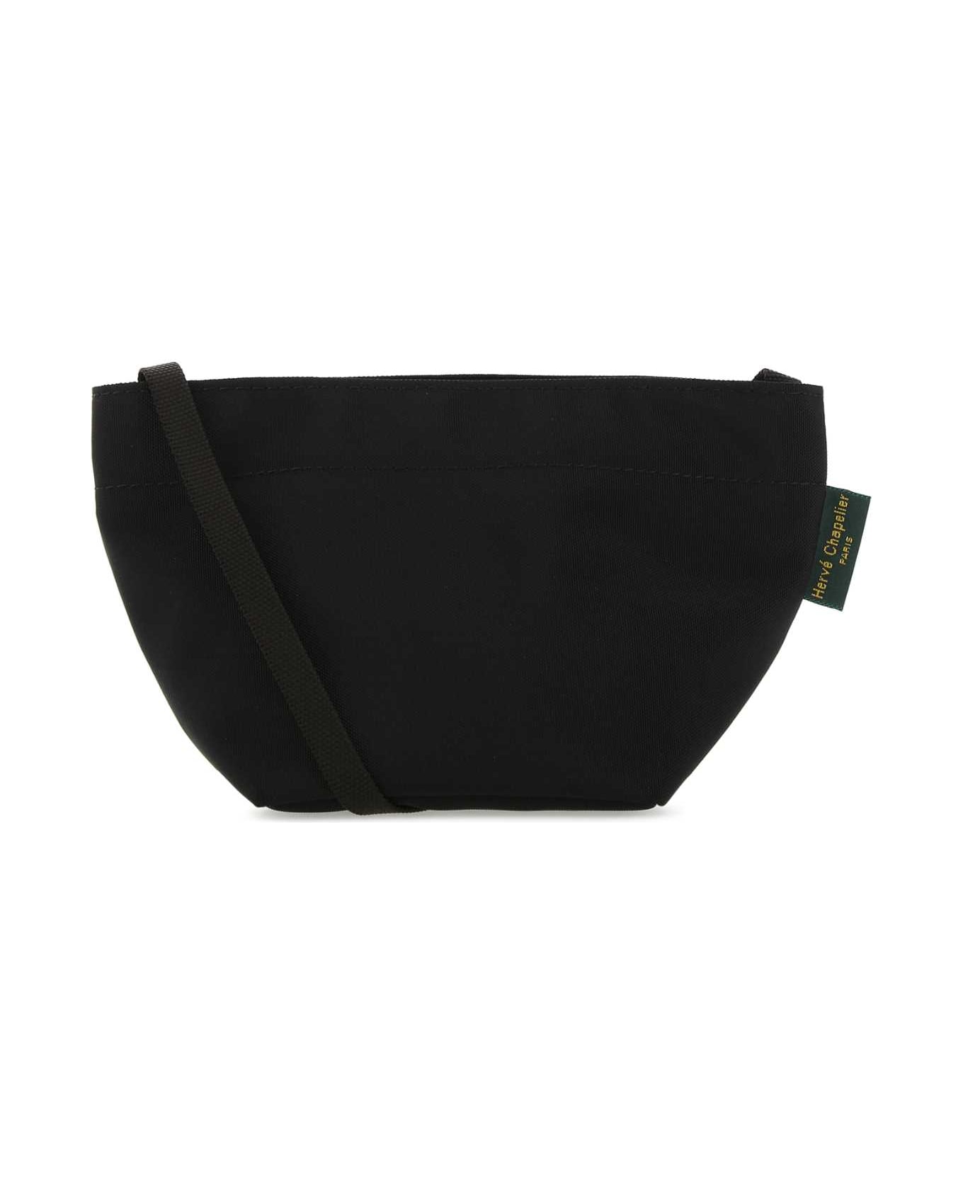 Hervè Chapelier Black Canvas Crossbody Bag - NOIR