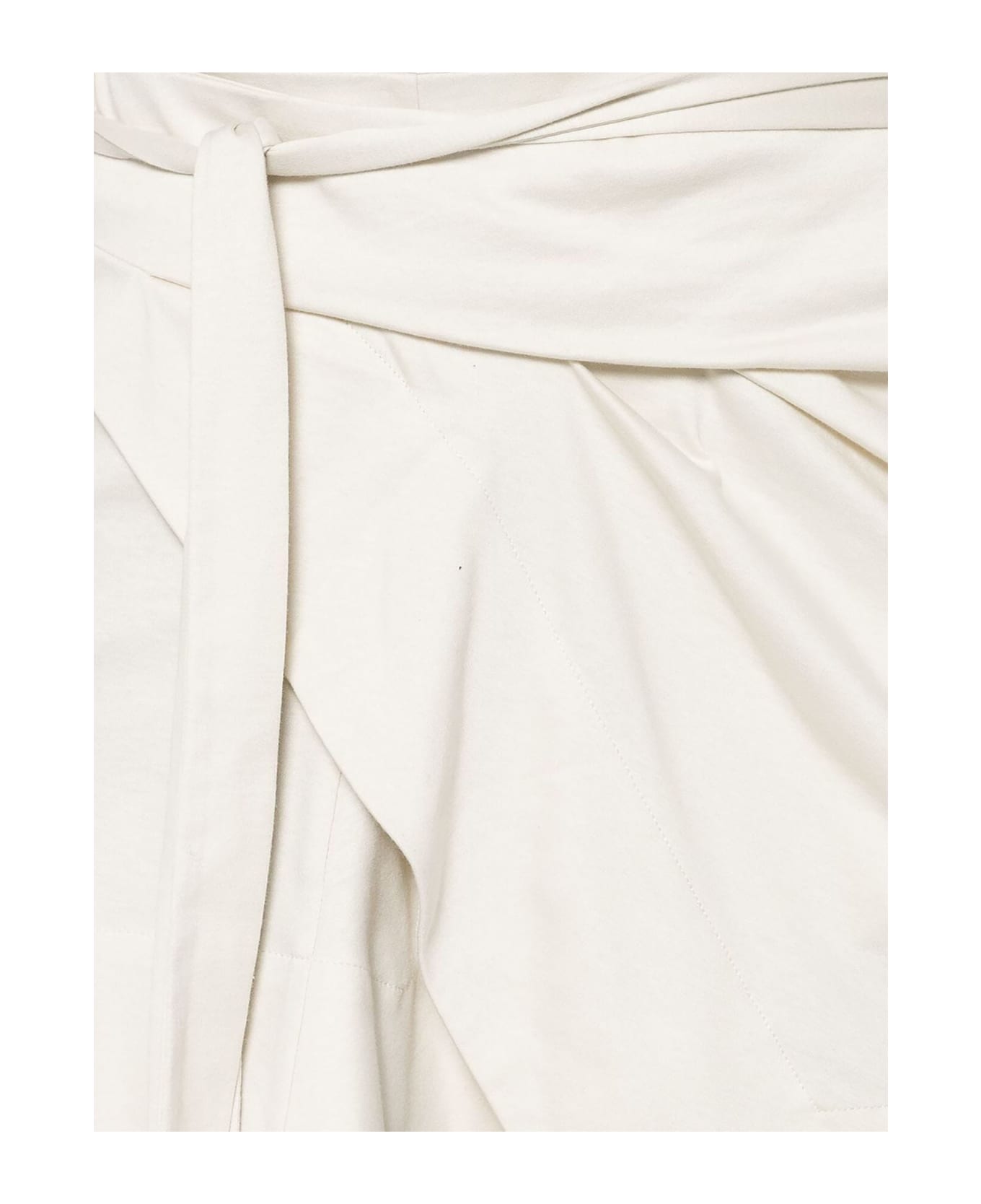 Isabel Marant Berenice Wrap Cotton Skirt - Beige