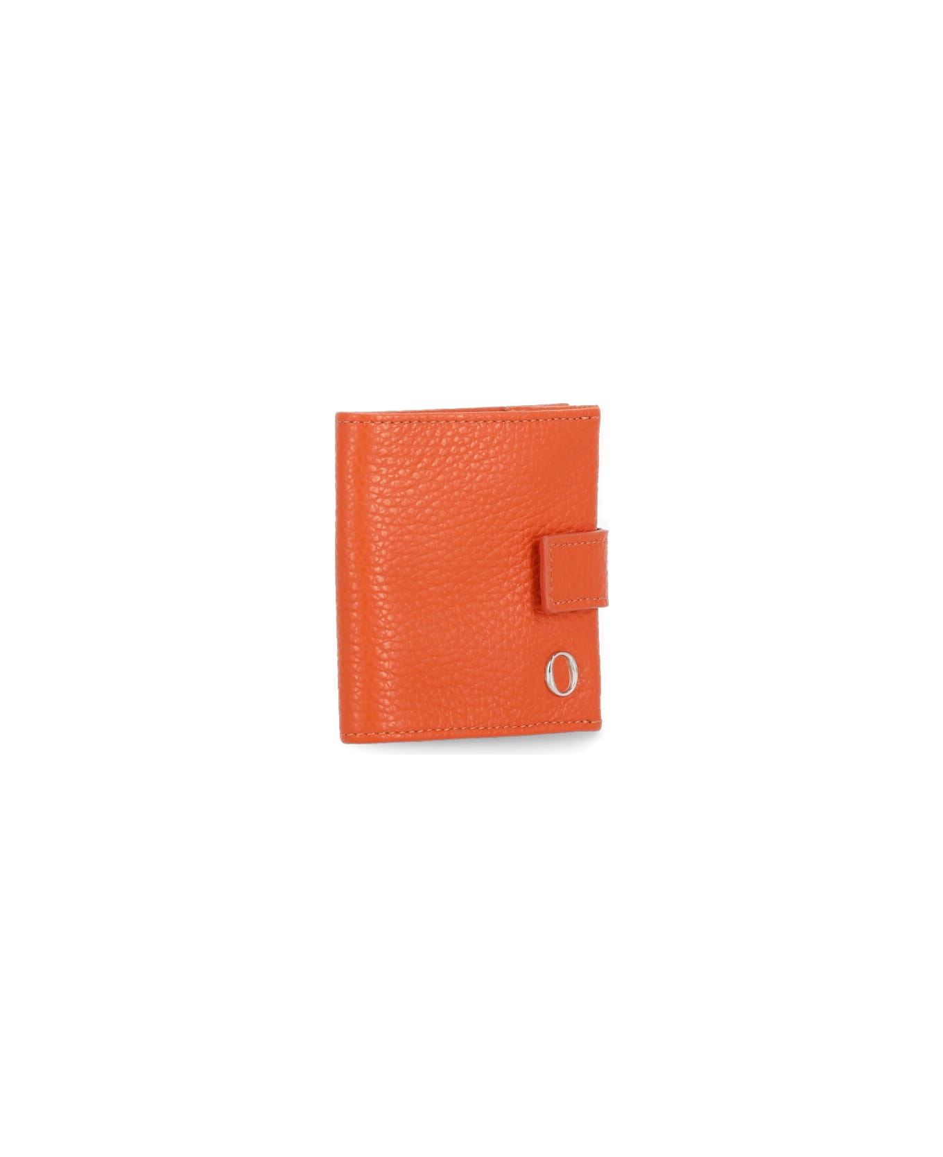 Orciani Micron Leather Purse - Orange