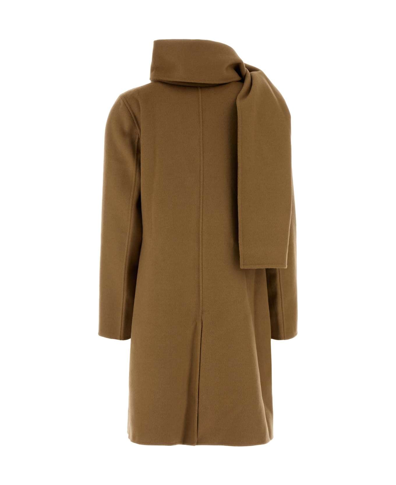 Michael Kors Camel Wool Blend Coat - DKCAMEL