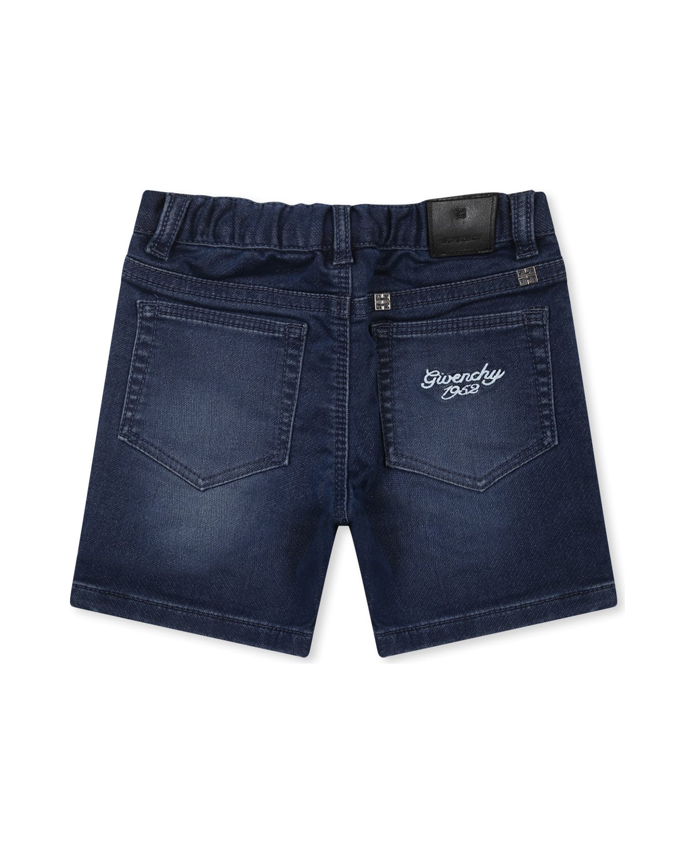 Givenchy Denim Shorts For Baby Boy With Logo - Denim