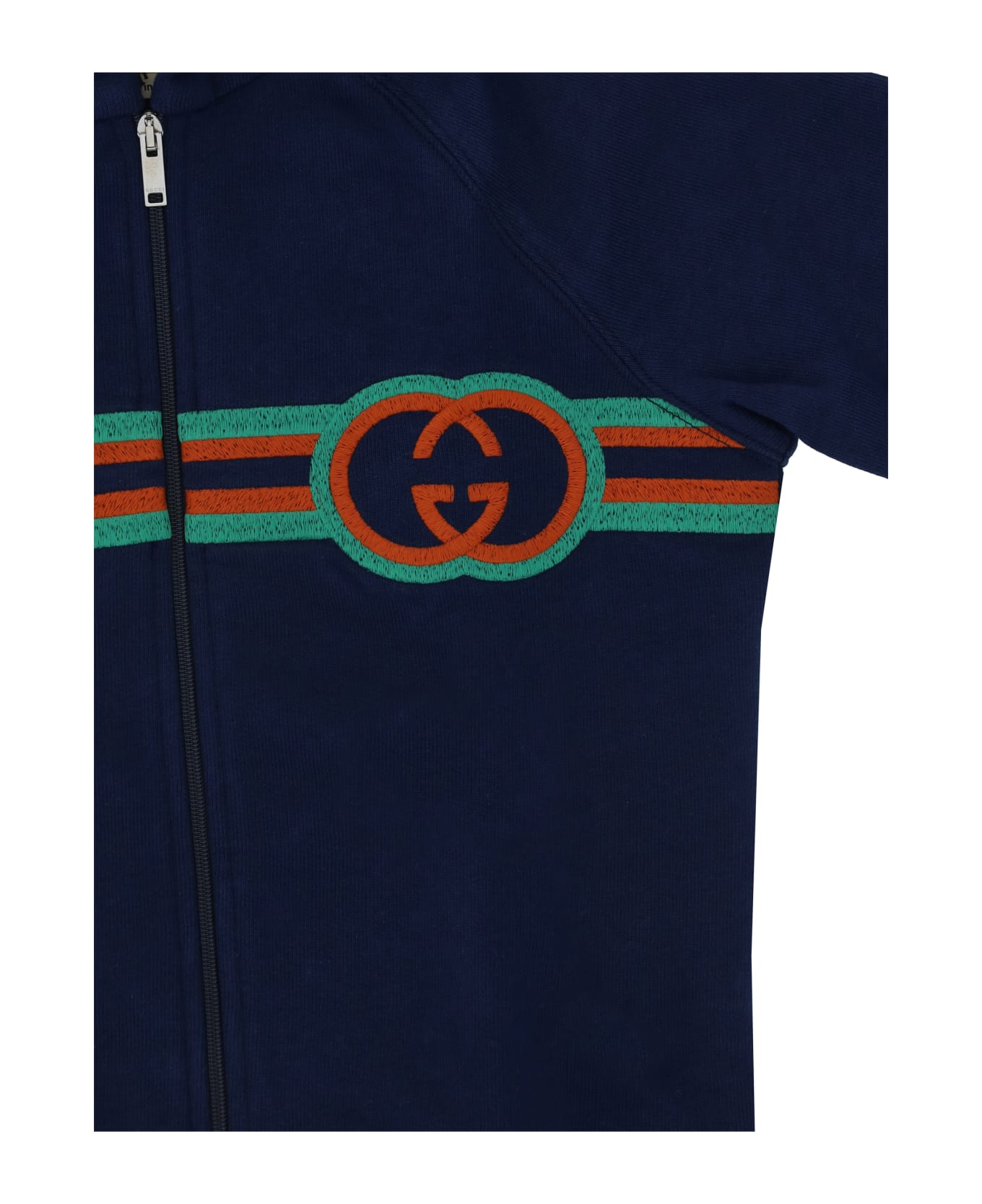 Gucci Hoodie For Boy - Prussian Blue
