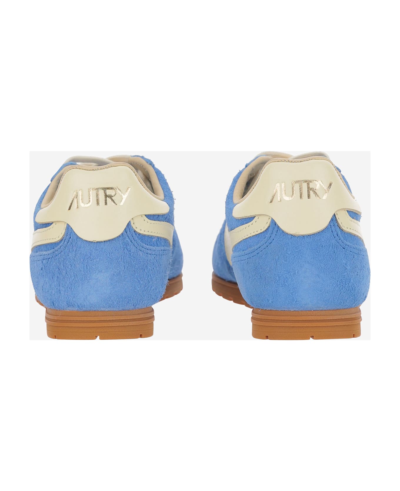 Autry Windspin Leather Sneakers - Light Blue