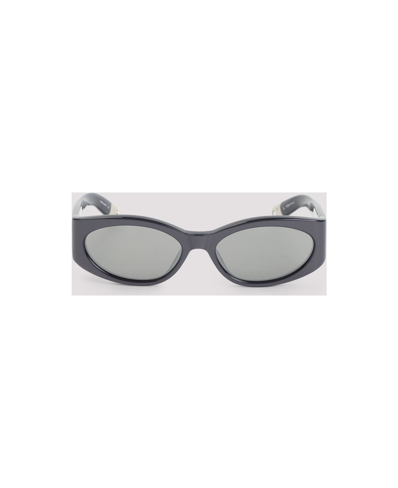 Jacquemus Ovalo Sunglasses - Metallic Gun Silver Silver