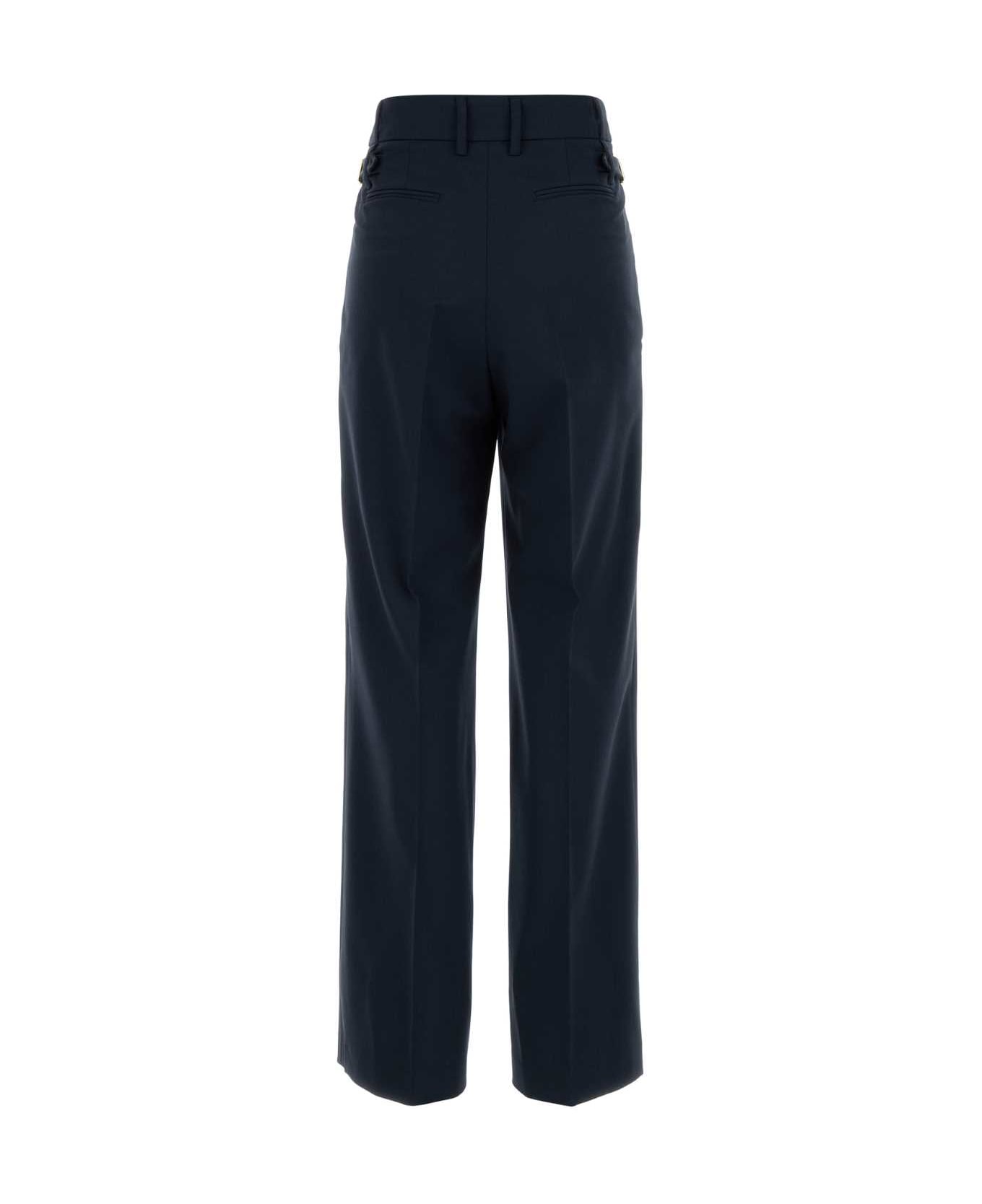 PT Torino Dark Blue Stretch Wool Isabel Pant - NAVY