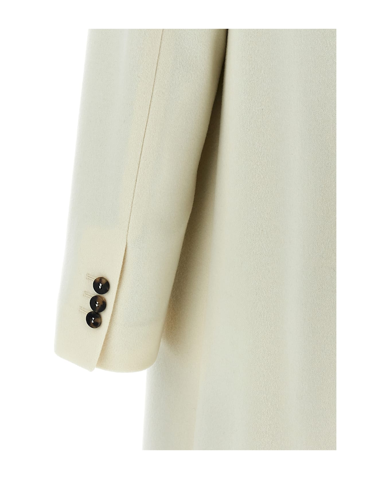 Alberto Biani Double-breasted Coat - White