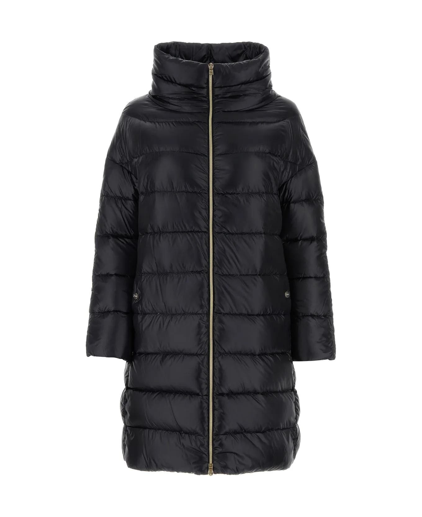 Herno Black Nylon Matilde Down Jacket - BLACK