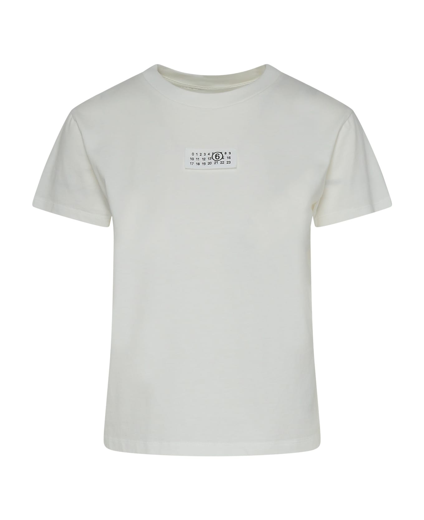 MM6 Maison Margiela White Cotton T-shirt - Non definito
