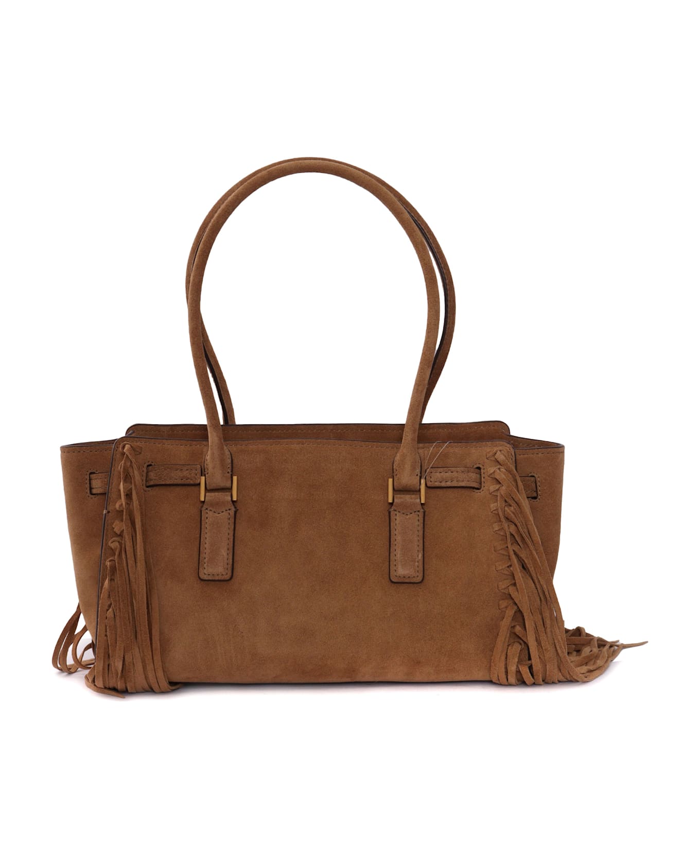 Michael Kors Sm Ew Shoulder Tote - BROWN
