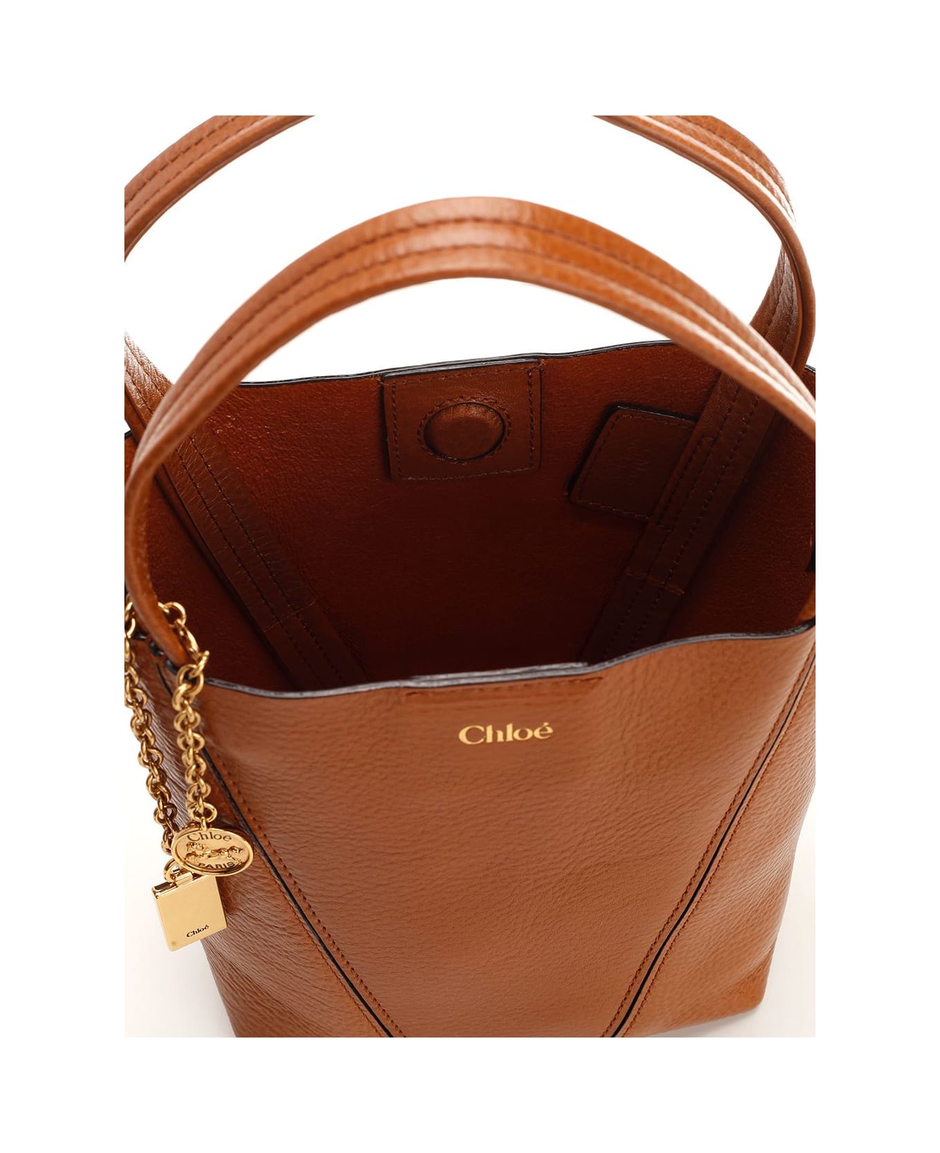Chloé 
chloé Spin
 Small Tote Bag - Leather Brown