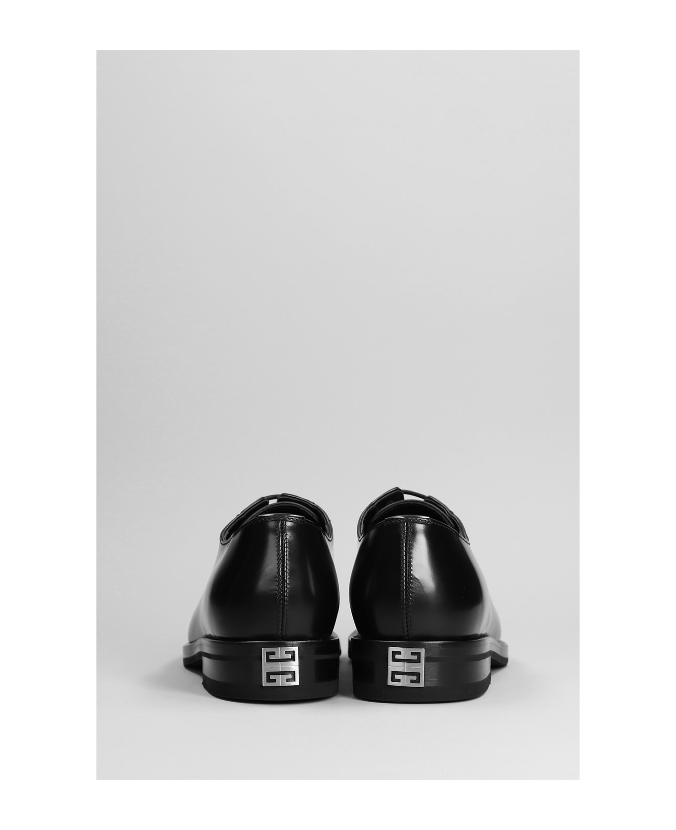 Givenchy Lace Up Shoes In Black Leather - black