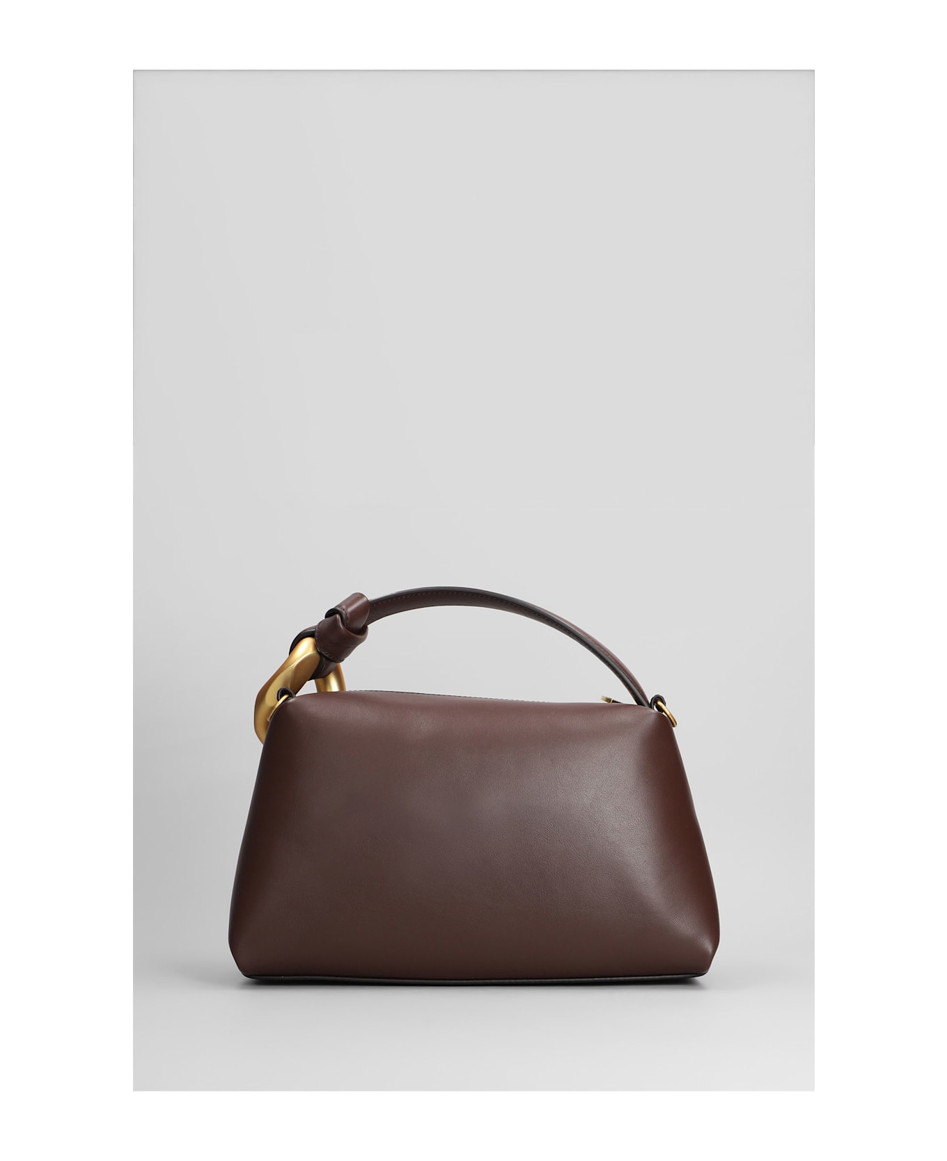 J.W. Anderson Corner Hand Bag In Brown Leather - brown