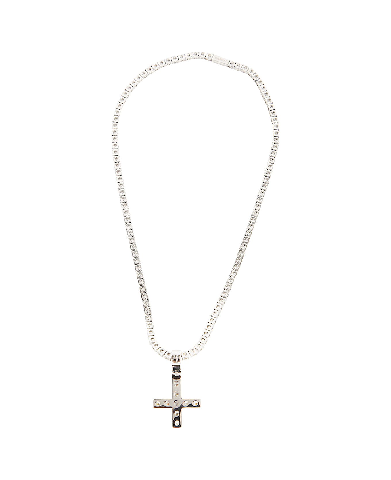 Darkai Reversed Cross Necklace - White ネックレス