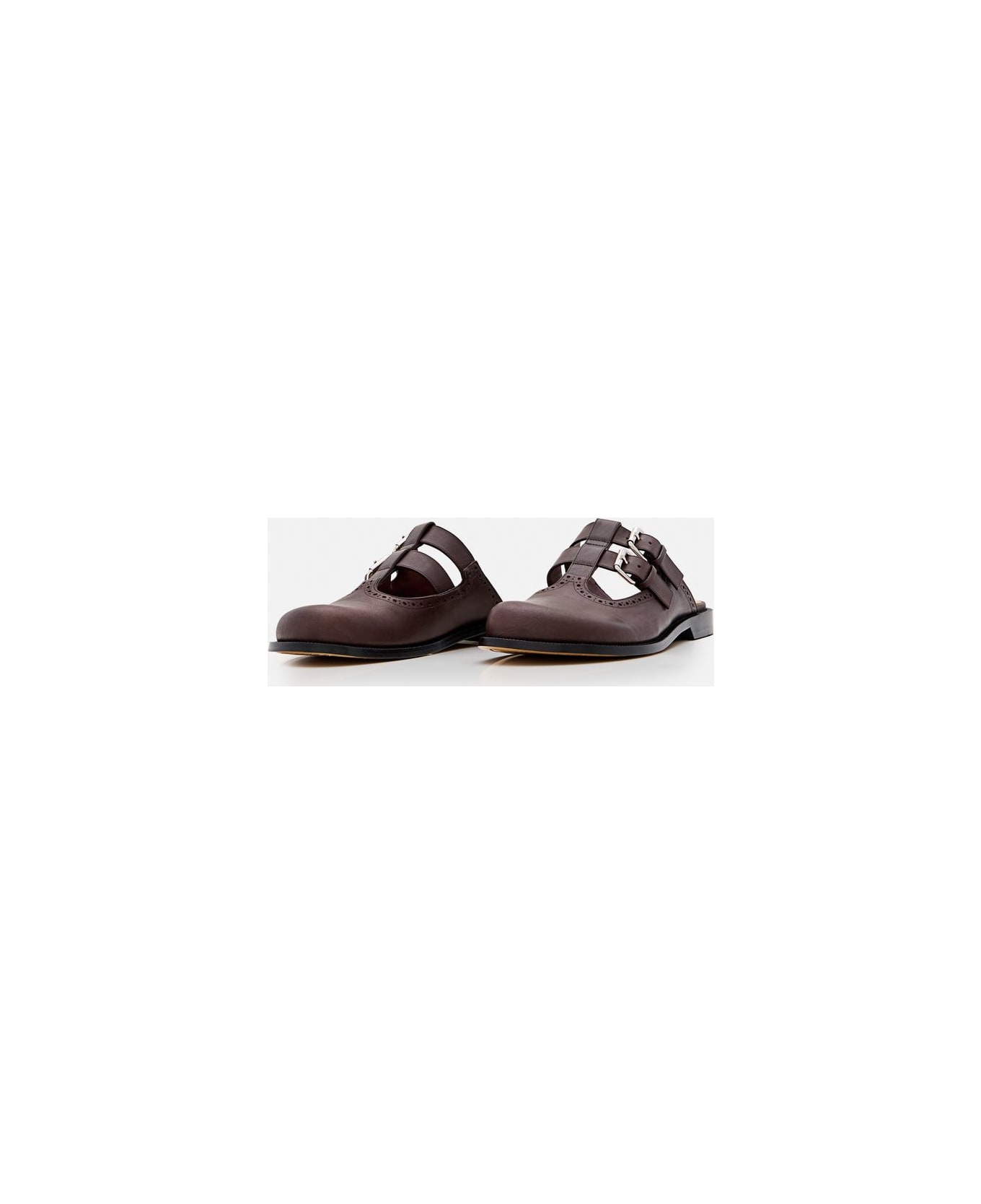 Loewe Campo Mary Jane Mule - Brown