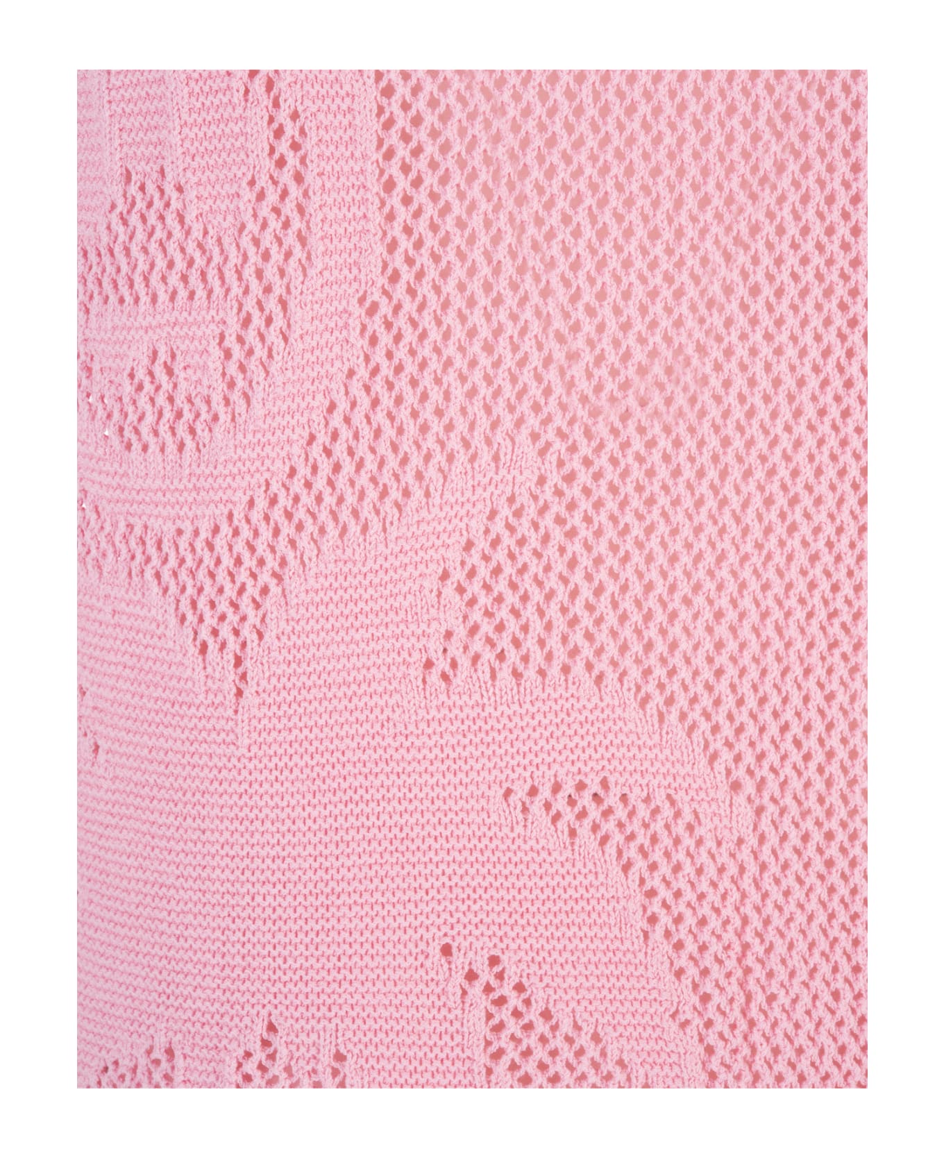 Barrow Pink Perforated Sleeveless Top - Light Pink