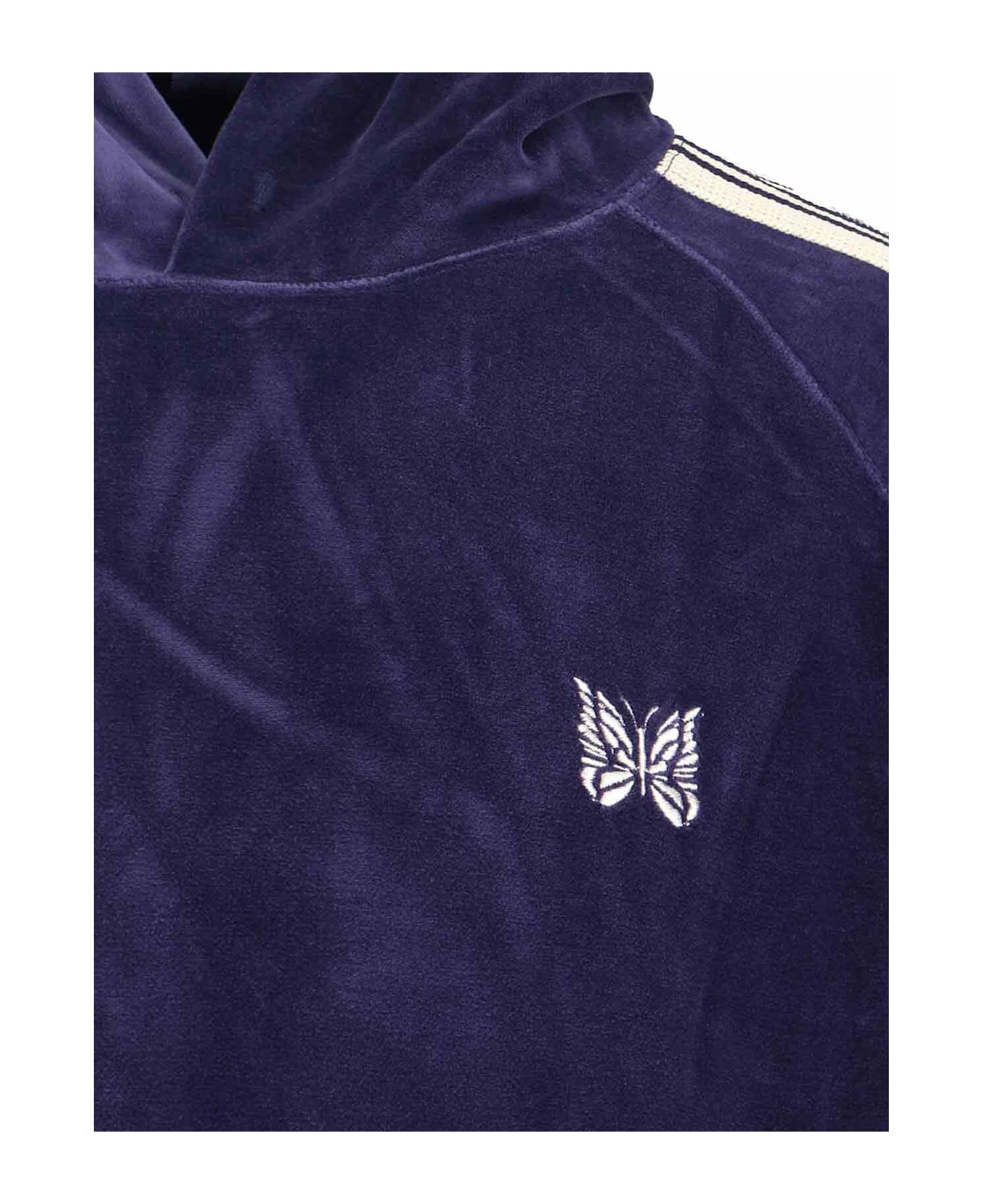 Needles Logo Hoodie - Purple