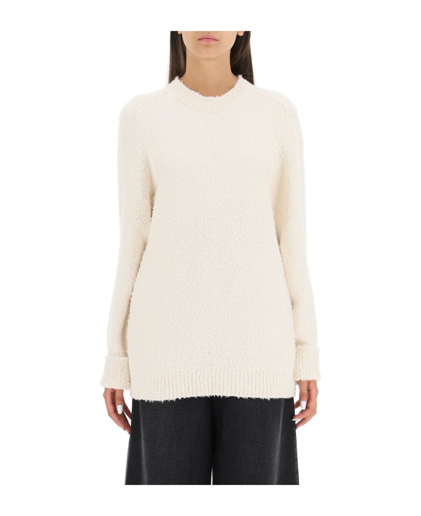 Maison Margiela Pilling Effect Knit Sweater - OFF WHITE (White)