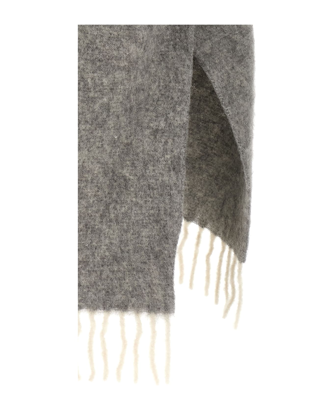 Peserico Bouclé Yarn Cape - Gray