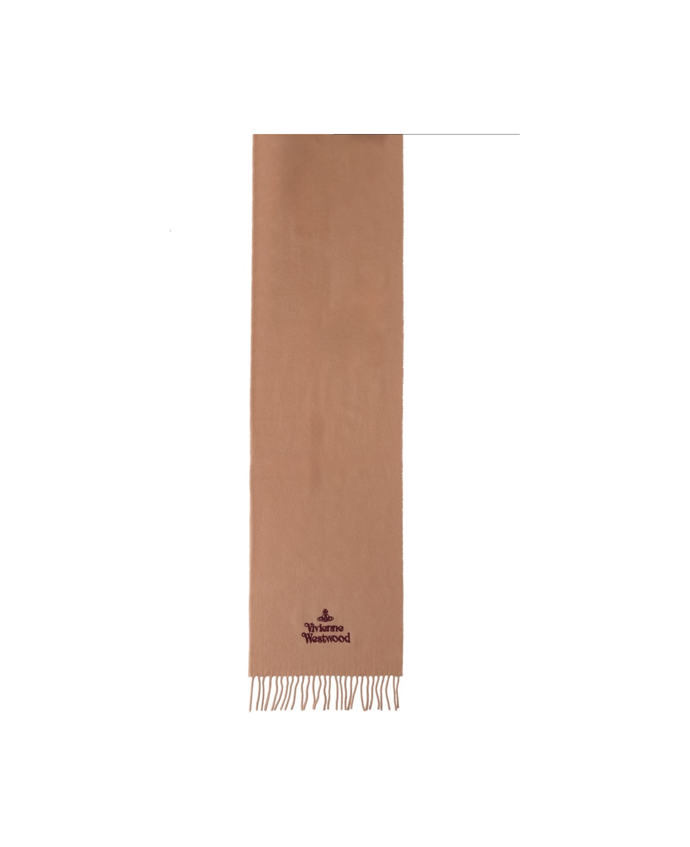 Vivienne Westwood Wool Scarf - BEIGE