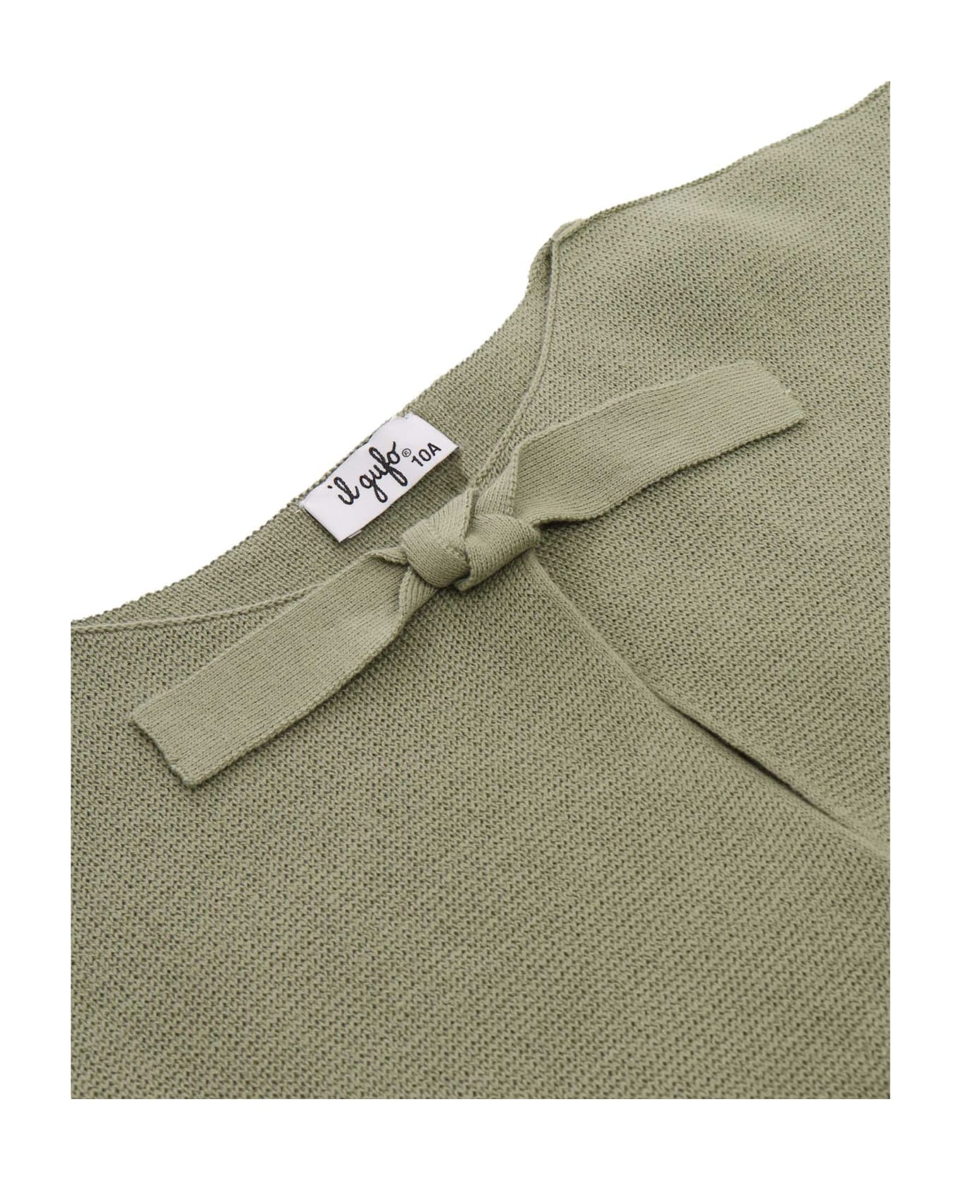 Il Gufo Military Green Tricot Sweater - GREEN