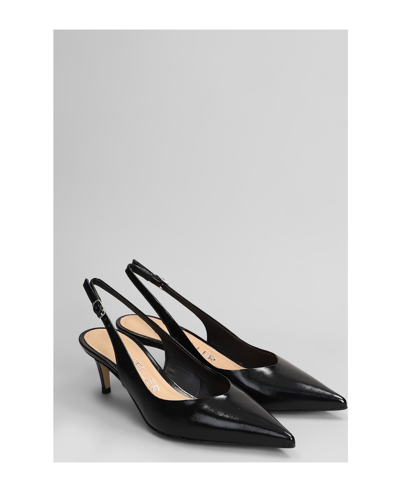 The Seller Pumps In Black Leather - black