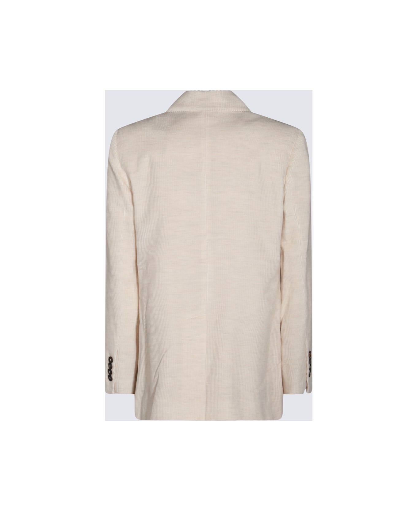 Brunello Cucinelli Ivory Viscose Blazer - Beige