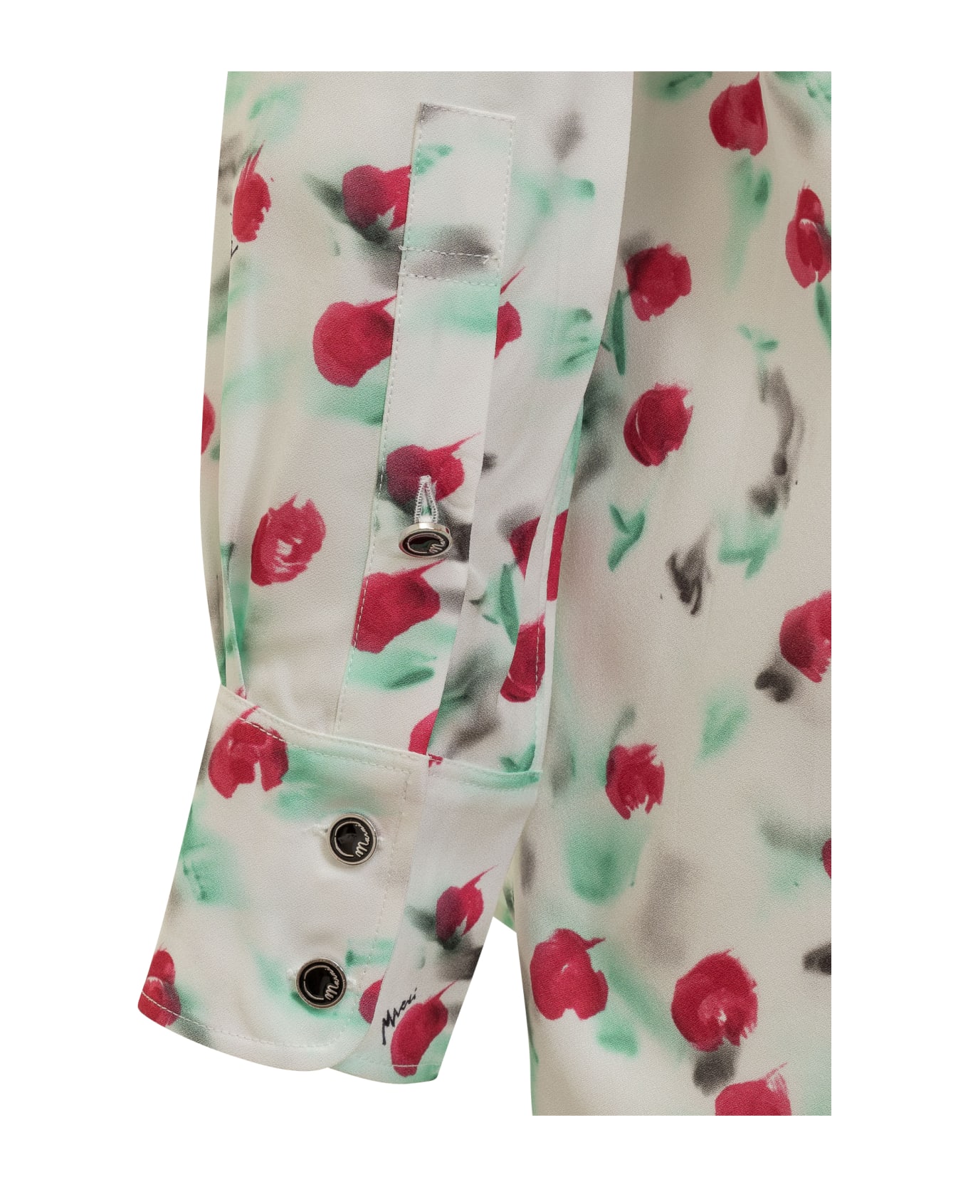 Marni All-over Floral Printed Shirt - LILYWHITE