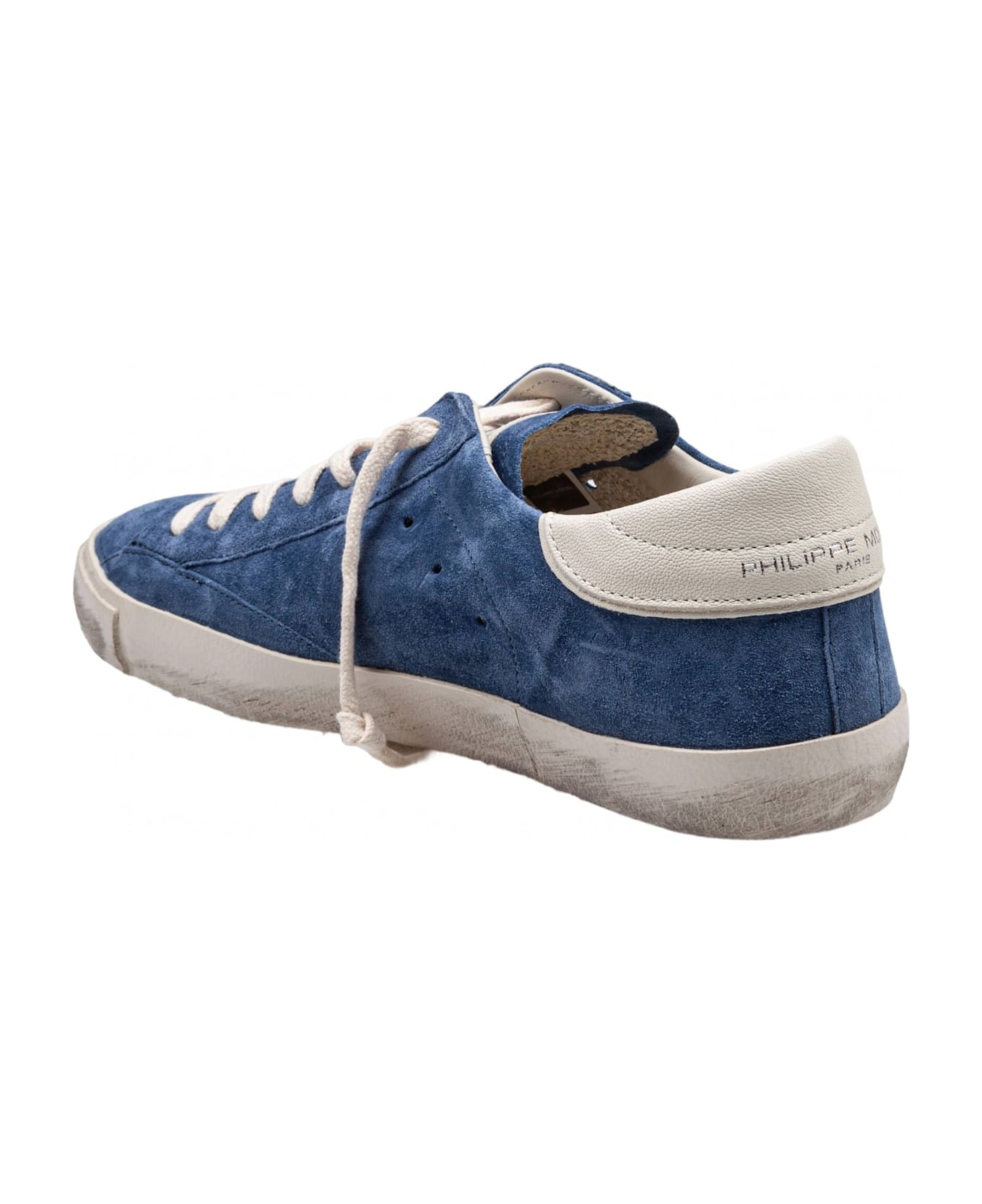 Philippe Model Prsx Suede Sneakers Color Jeans Blue - Blue