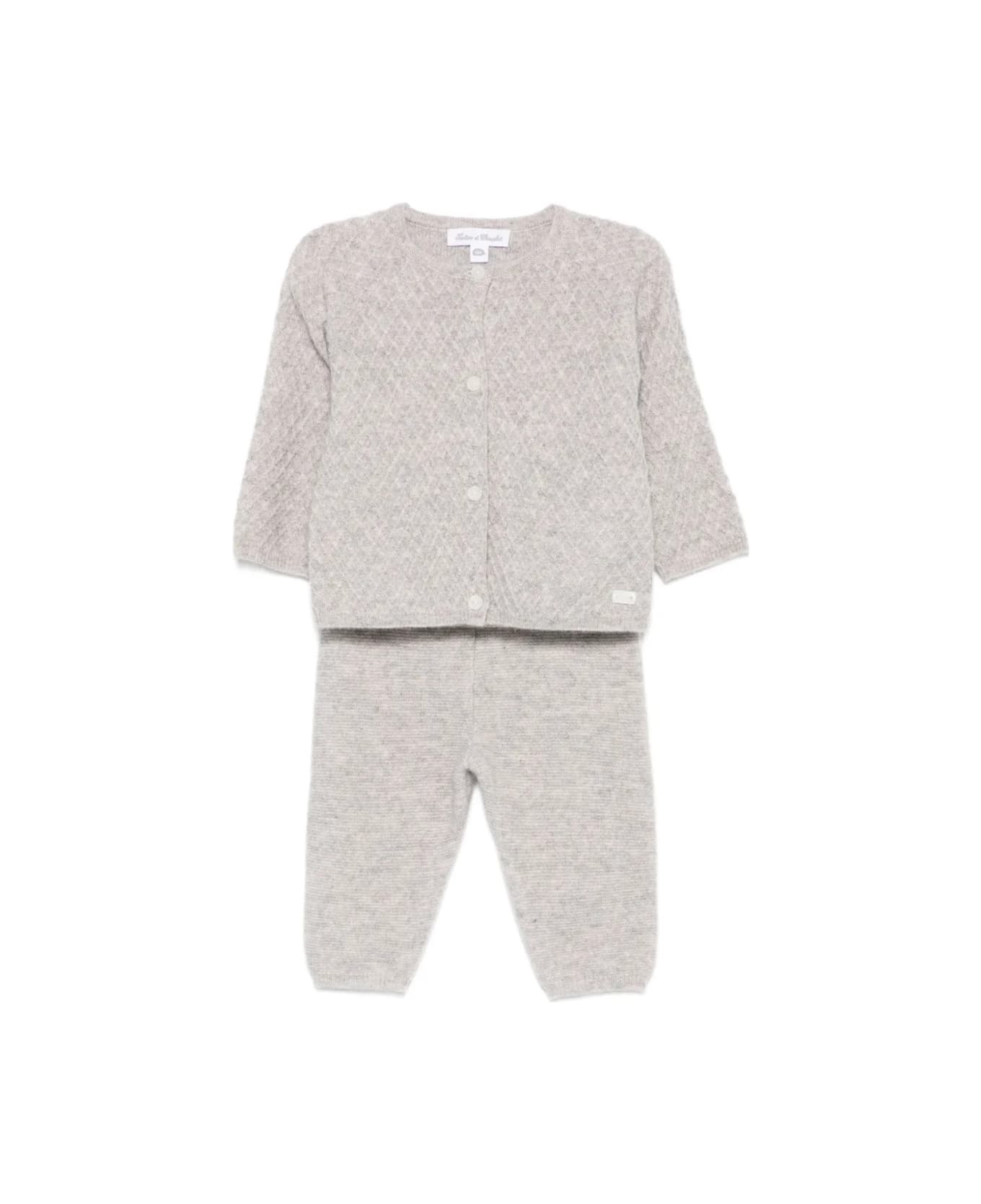 Tartine et Chocolat Jersey Set With Pants - GREY