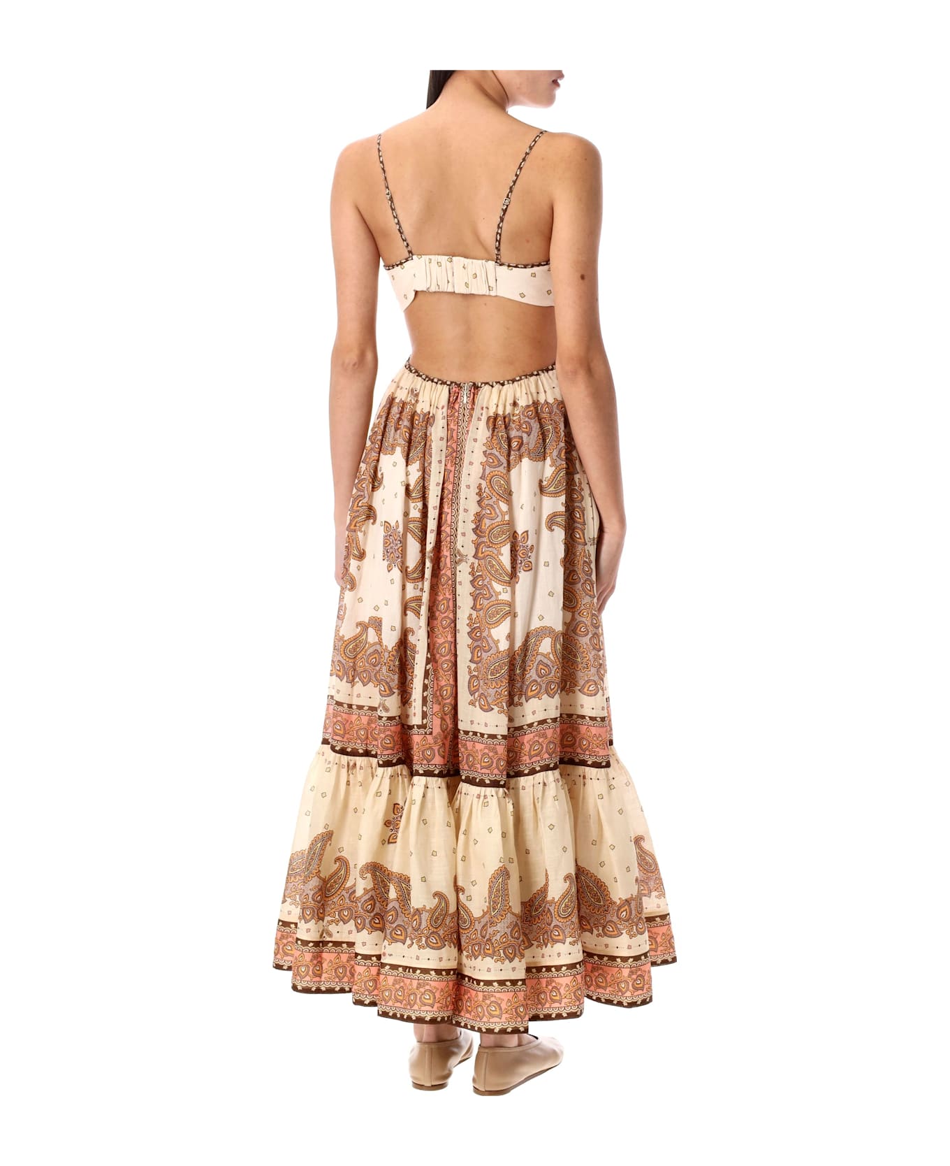 Zimmermann Maxine Ramie Dress - ORNAGE PASLEY