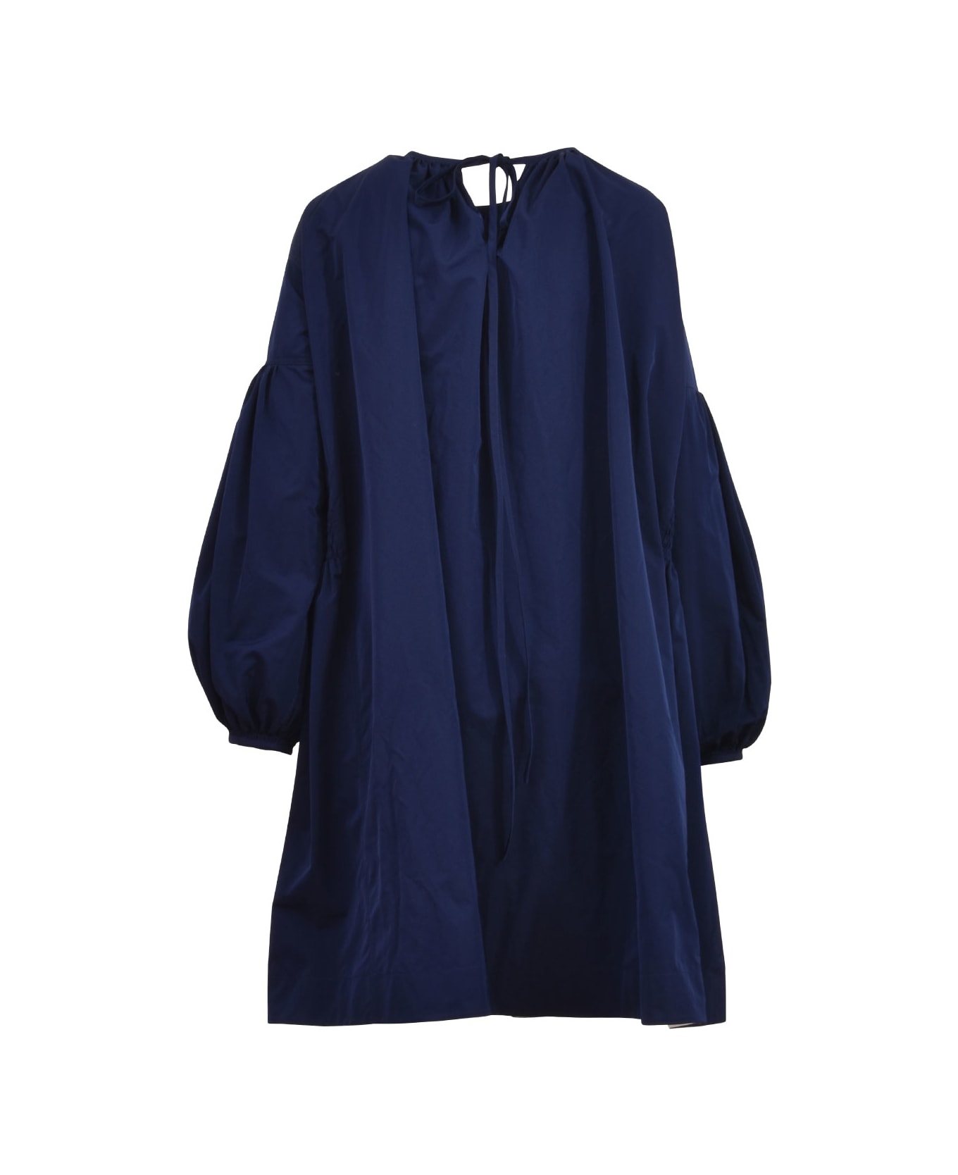 Calvin Klein Lace Detail Bishop Dress - BLUE