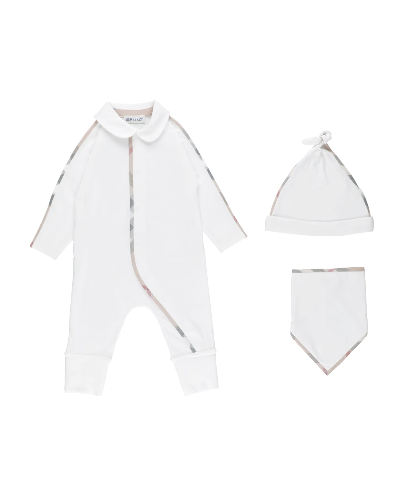 Burberry Cotton Three-piece Set - Bianco