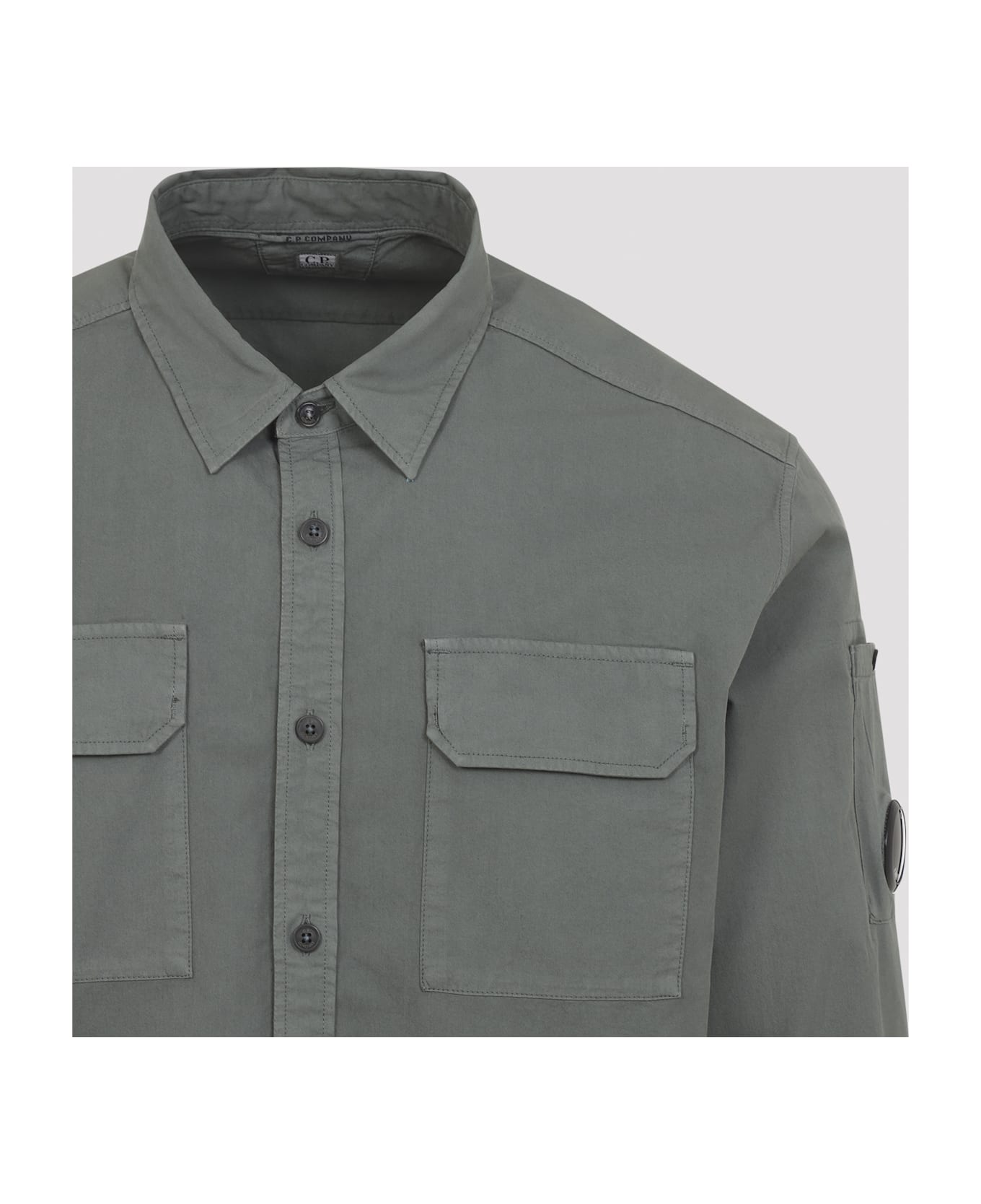 C.P. Company Organic Gabardine Shirt - Laurel Wreat