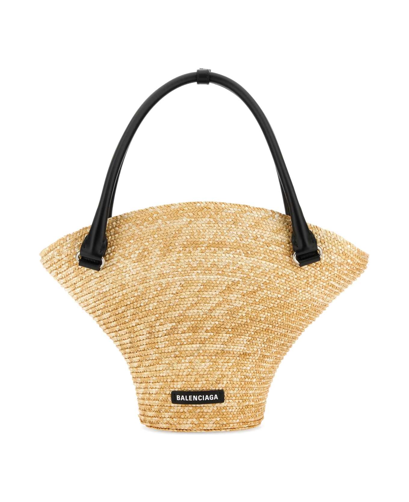 Balenciaga Straw Medium Beach Handbag - 9560