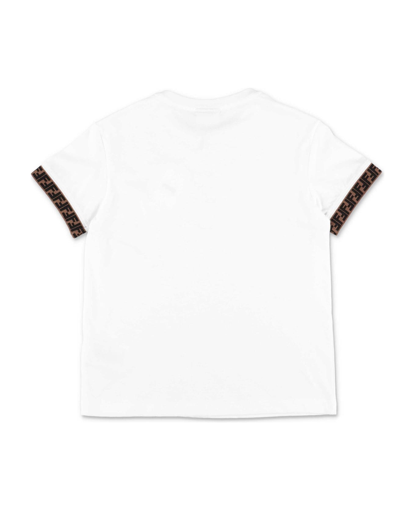 Fendi Ff Trim T-shirt - WHITE Tシャツ＆ポロシャツ