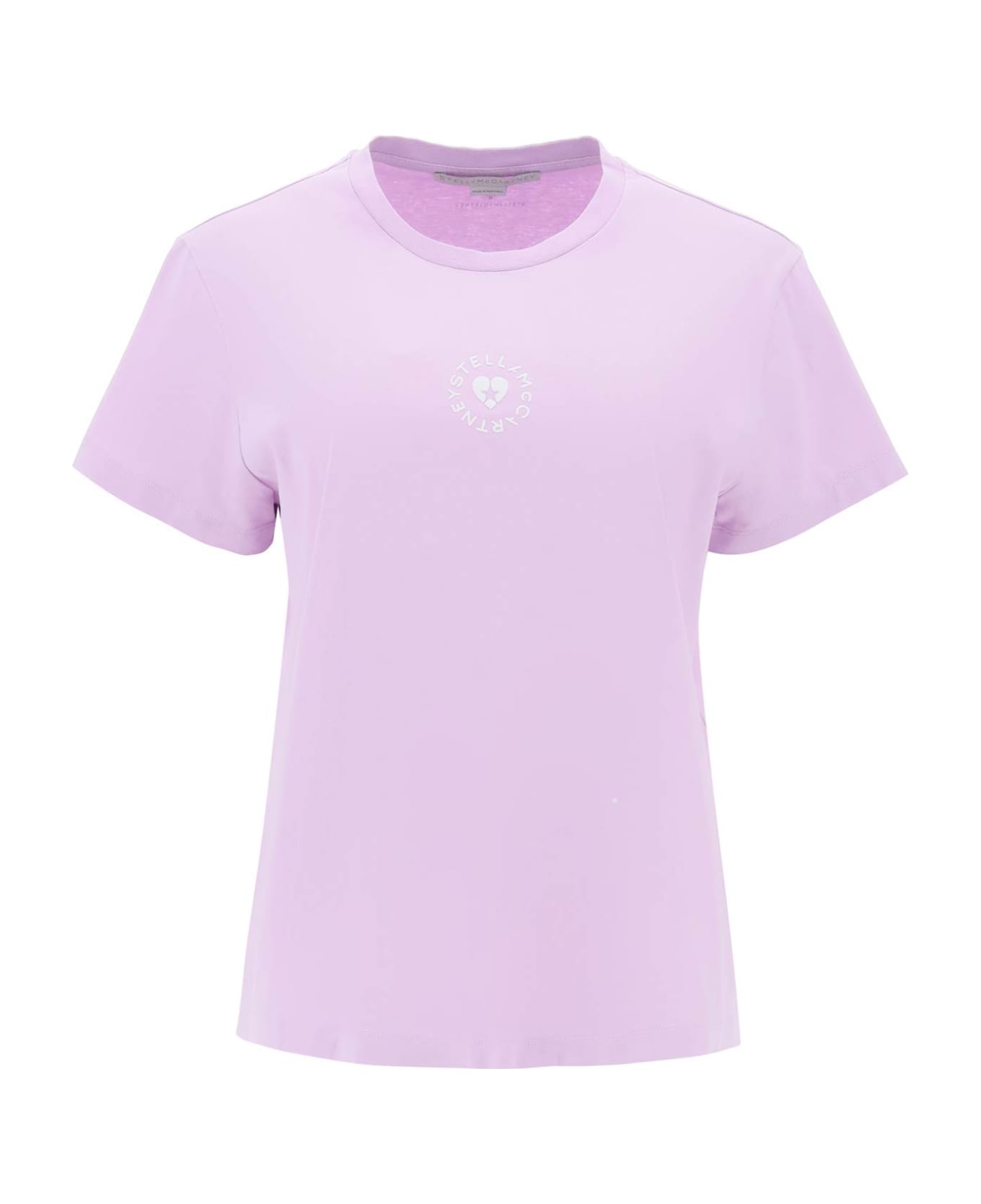 Stella McCartney Iconic Mini Heart T-shirt - WASHED LILAC (Purple)