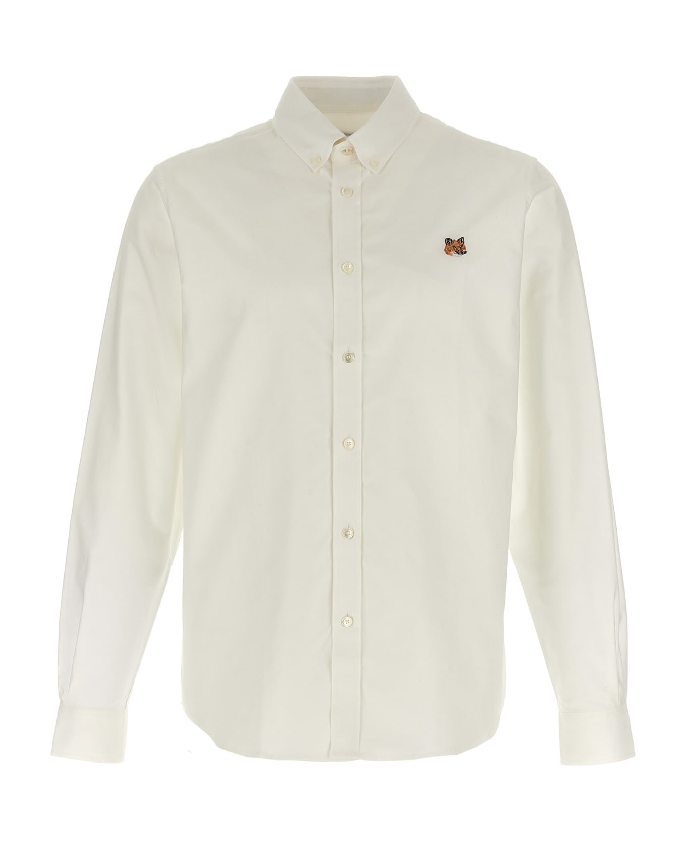 Maison Kitsuné 'mini Fox Head Classic' Shirt - White シャツ