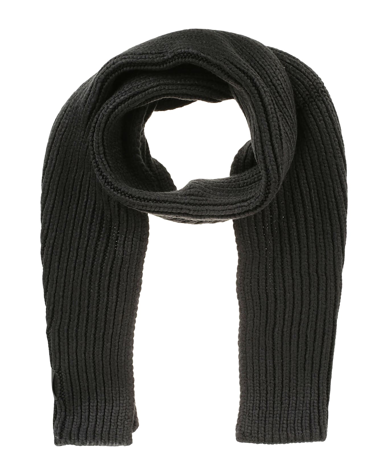 UGG W Chunky Rib Knit Scarf Black - Black スカーフ＆ストール