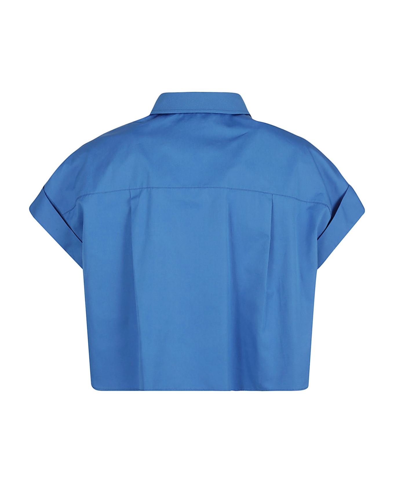 Alexander McQueen Cropped Shirt - Galactic Blue