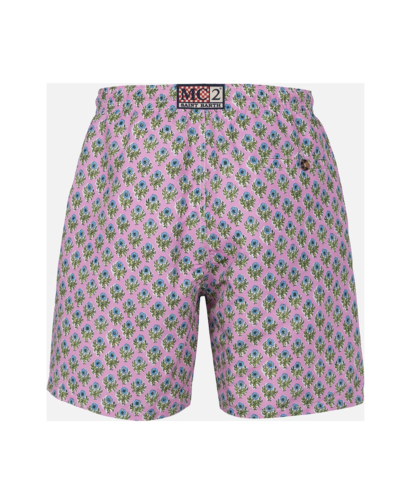MC2 Saint Barth Man Mid-length Swim-shorts Caprese - PINK