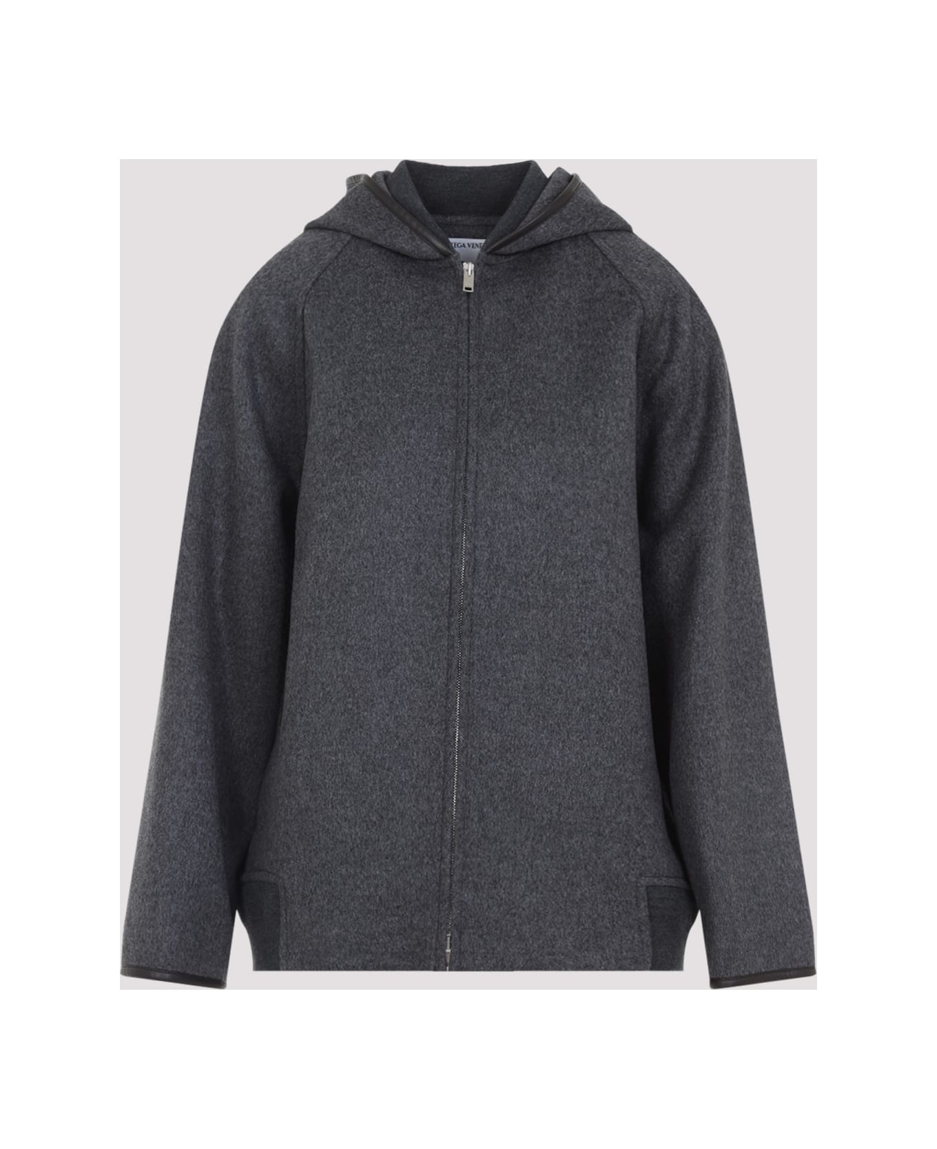 Bottega Veneta Wool Jacket - Charcoal Melange